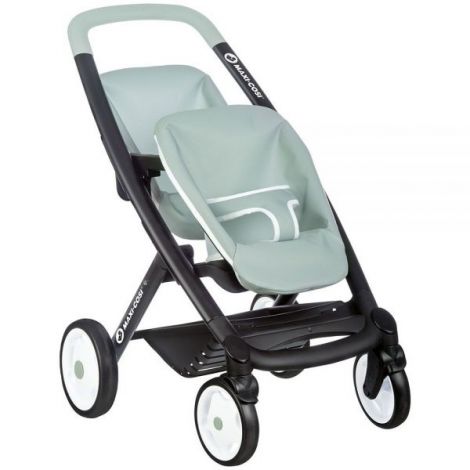 Carucior pentru papusi Smoby Maxi Cosi Twin albastru - imagine 7